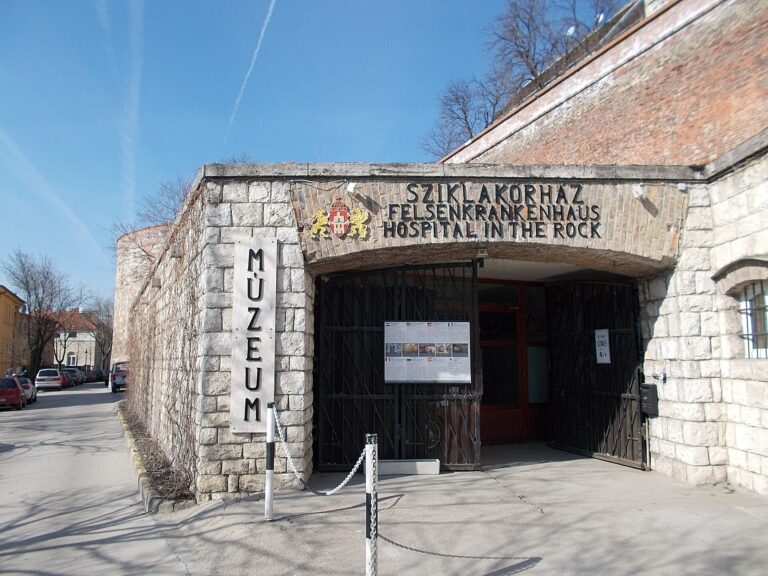 Entrance to the Hospital in the Rock museum, Budapest