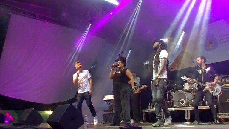 The Hungarian band Irie Maffia performing live in 2019