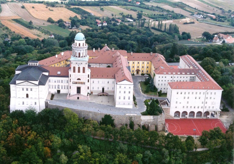 Pannonhalma Archabbey on its hilltop